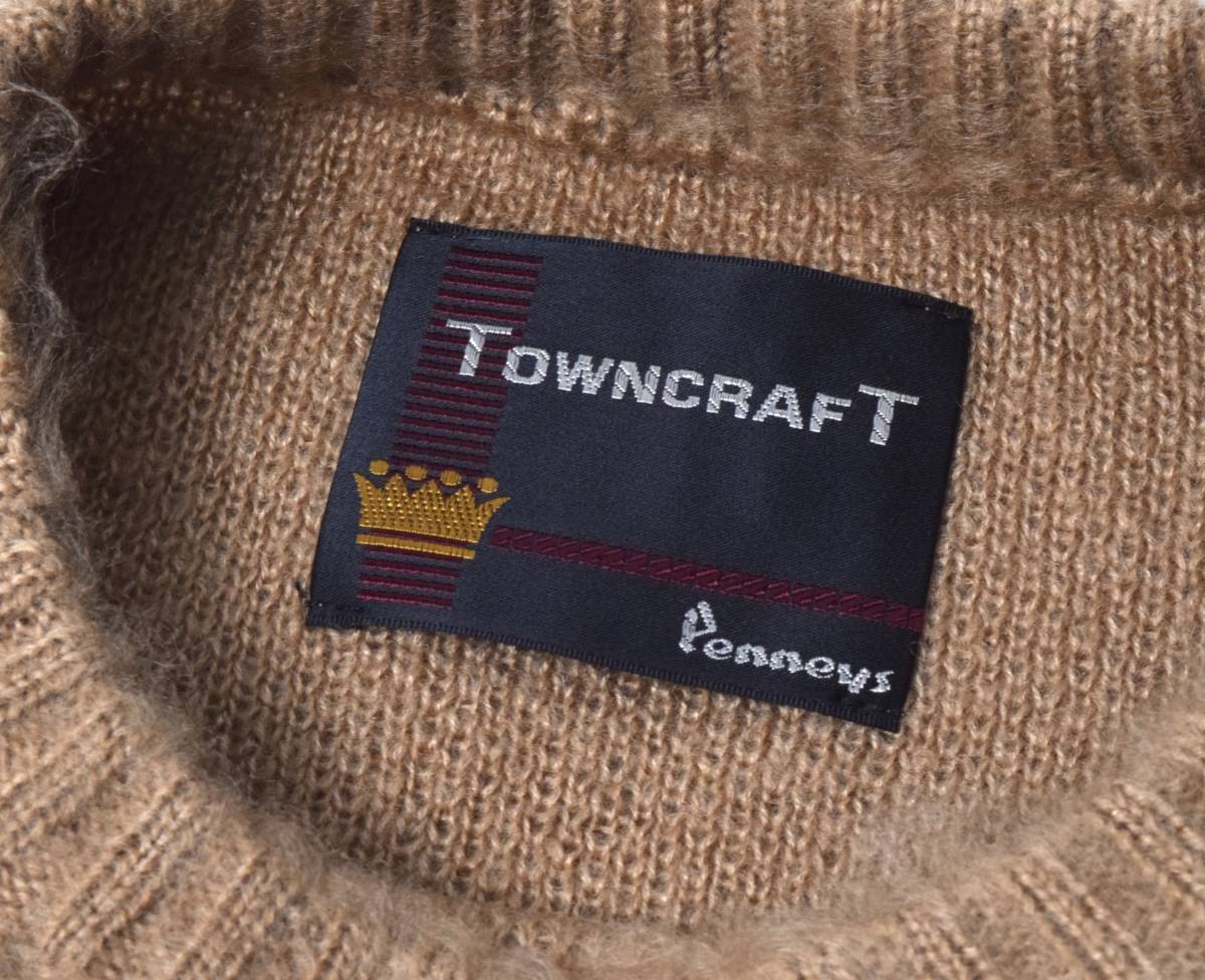  unused TOWNCRAFT Town craft shaggy knitted L sweater MOCA SHAGGY SOLID CREW SWATER TC21F00900