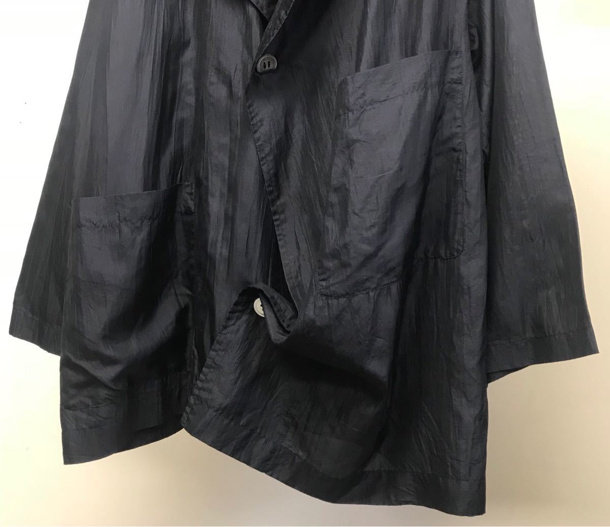 80s COMME DE GARCONS ASYMMETRICAL SILK JACKET Vintage Comme des Garcons asimeto Lee silk jacket the first period oversize 