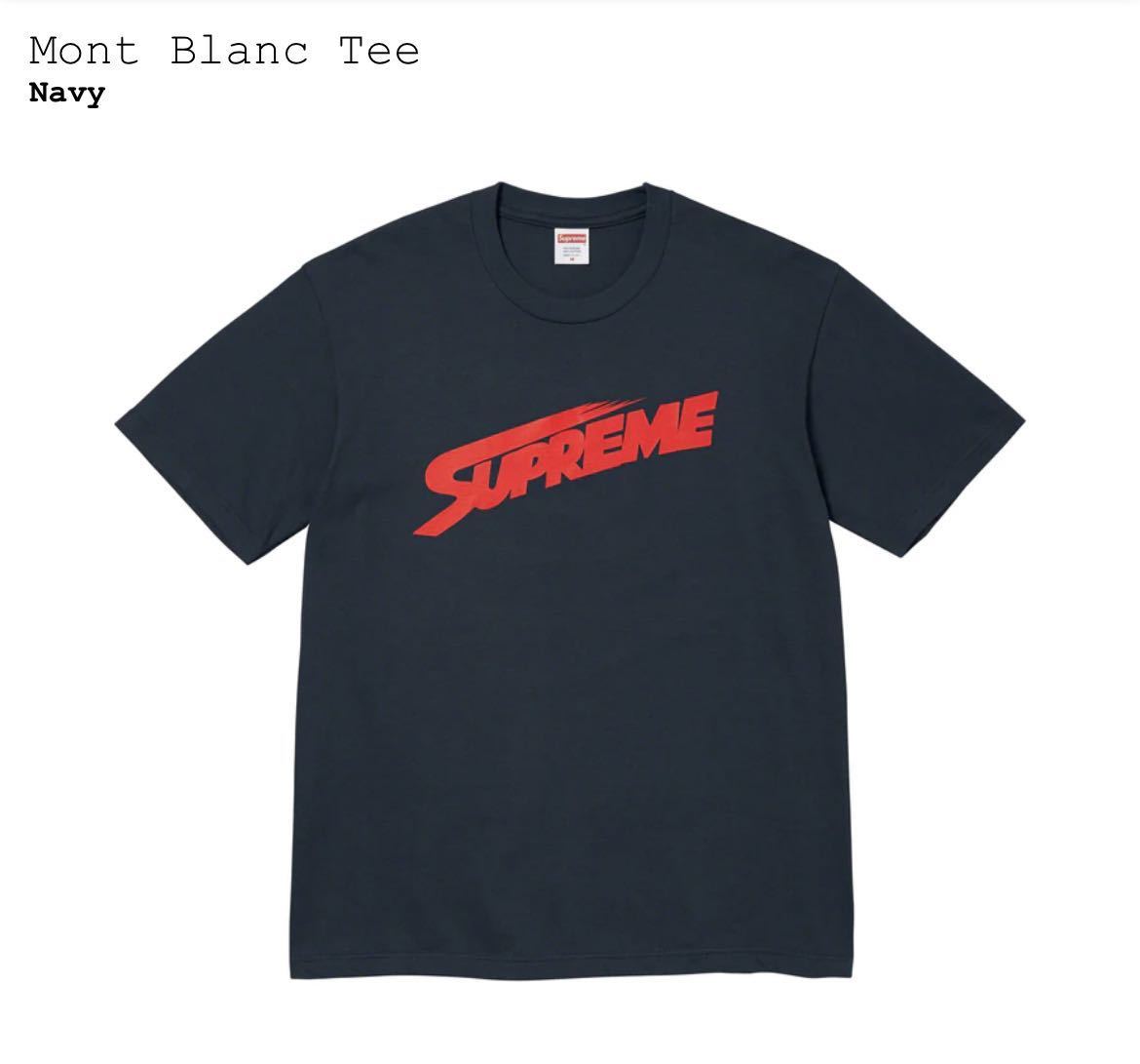 Supreme Mont Blanc Tee シュプリーム モンブラン Tシャツ navy Large