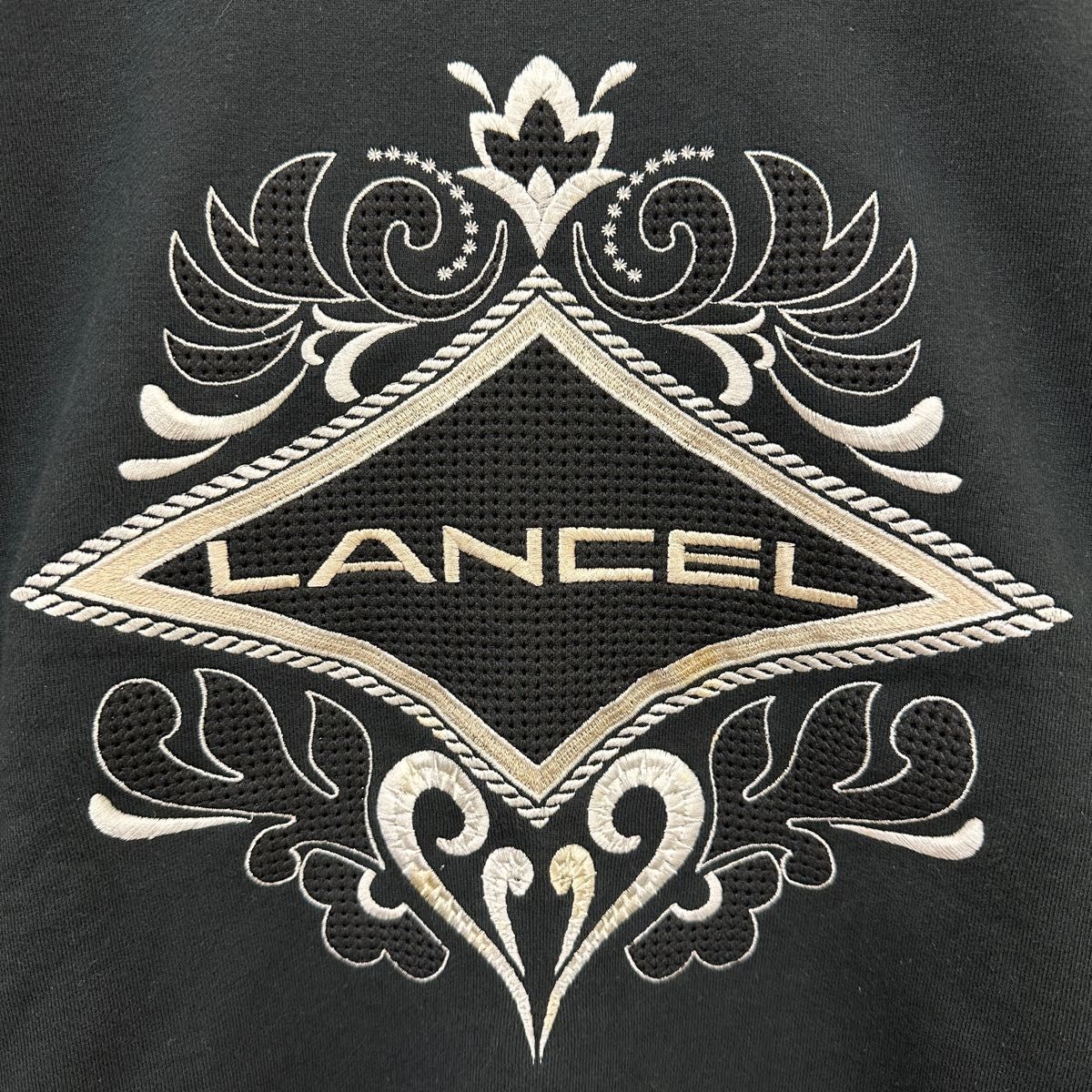 ランセルスウェット LANCELトレーナー 刺繍  スウェット スウェットトレーナー レトロ古着 当時物 