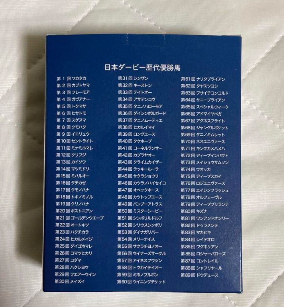 #JRA日本ダービー90年記念のネクタイ（ブルー）