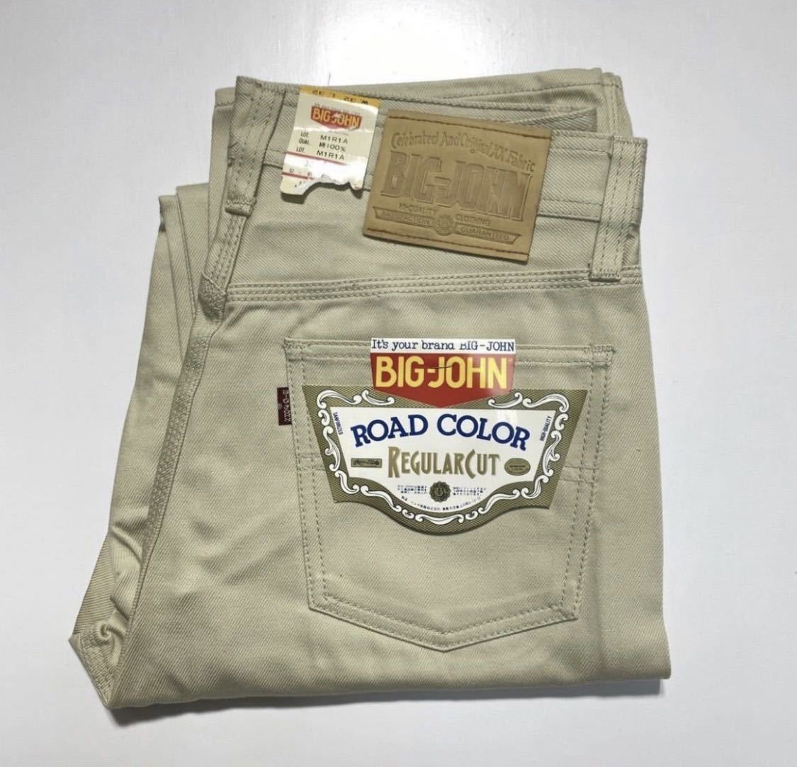 [W32/L32]90s DeadStock BIG JOHN Regularcut Work Pants 90 годы неиспользуемый товар Big John постоянный cut рабочие брюки R585