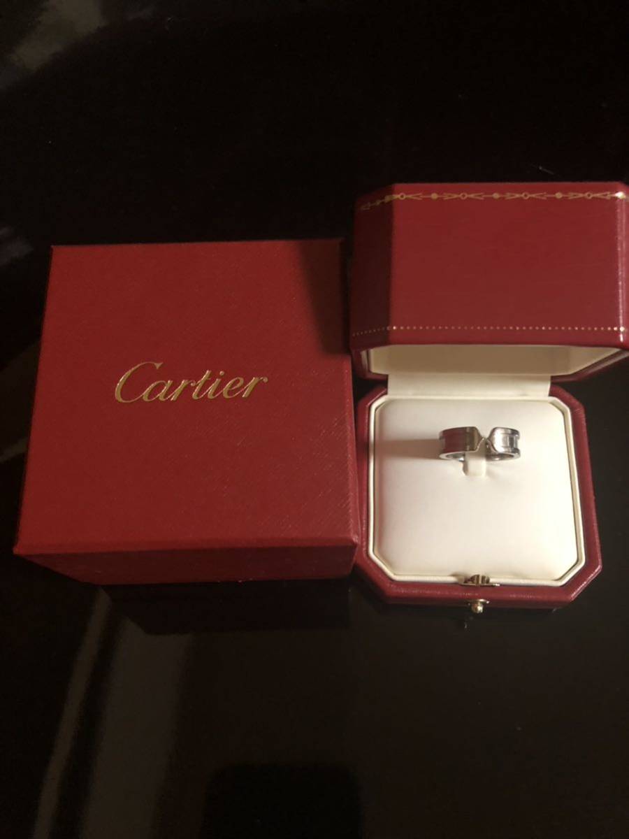 高額売筋】 WG カルティエ CARTIER 美品 C2リング/55号(15号)/ユニ