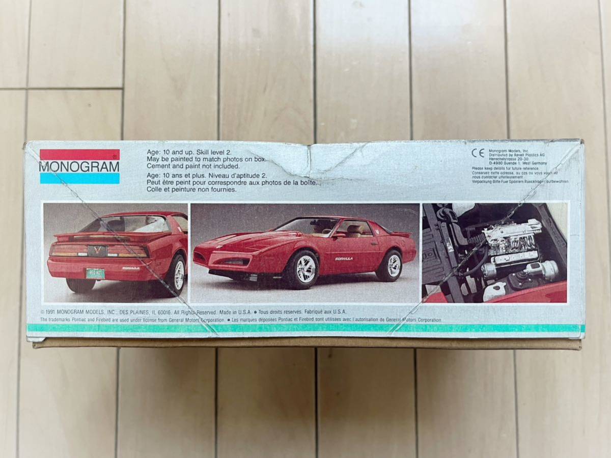 MONOGRAM ★ 1/24 プラモデル ★ '91 FIREBIRD FORMULA ポンティアック ★ 希少 絶版 当時物_画像4