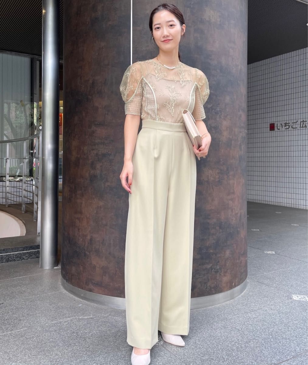 LAGUNAMOON LADYパネルレースドッキングコンビネゾン ミント LAGUNAMOON LADYパネルレースドッキングコンビネゾン ミント