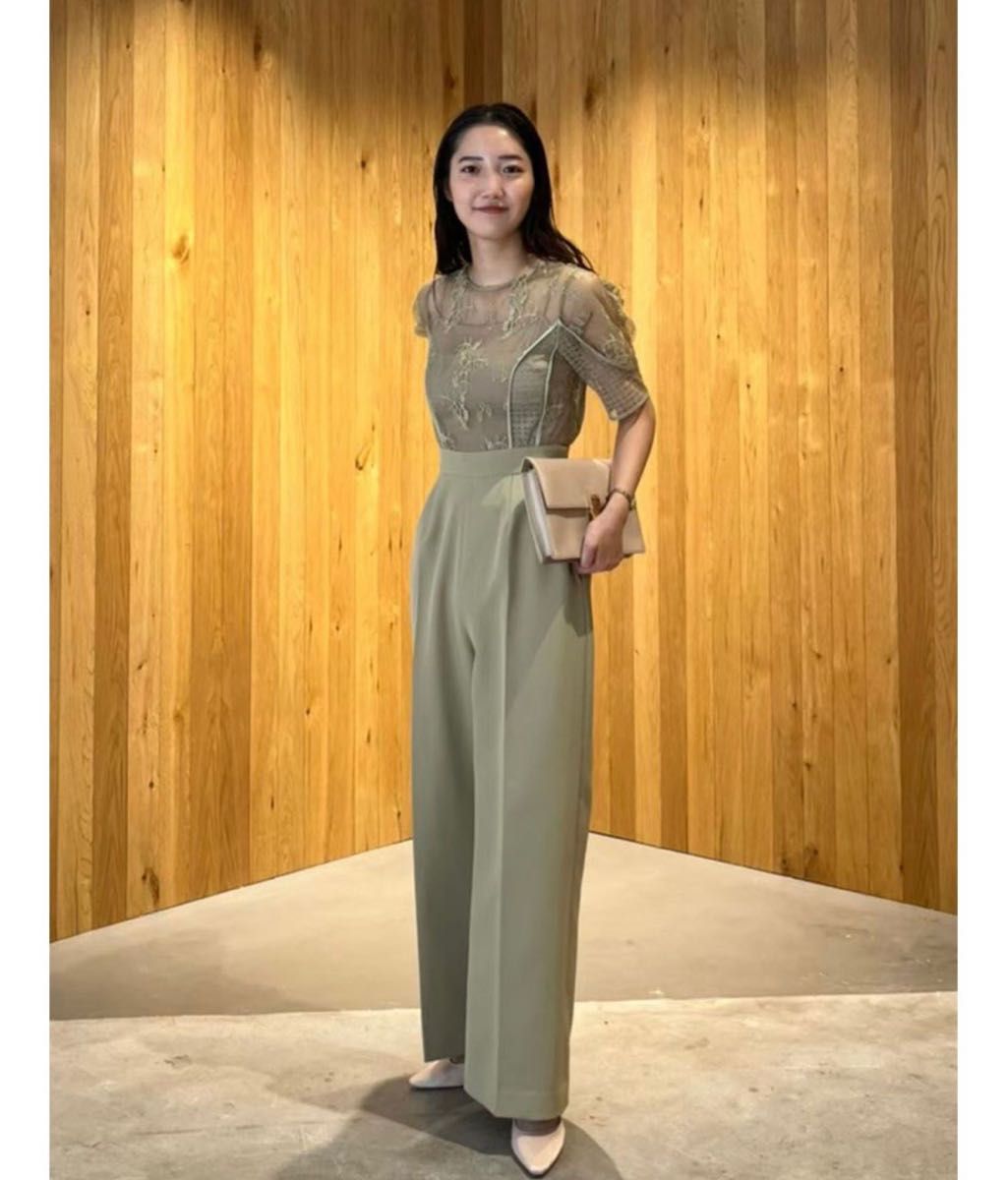 LAGUNAMOON LADYパネルレースドッキングコンビネゾン ミント LAGUNAMOON LADYパネルレースドッキングコンビネゾン ミント