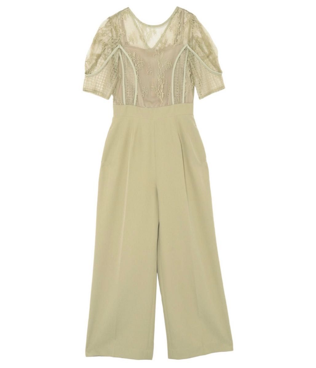 LAGUNAMOON LADYパネルレースドッキングコンビネゾン ミント LAGUNAMOON LADYパネルレースドッキングコンビネゾン ミント