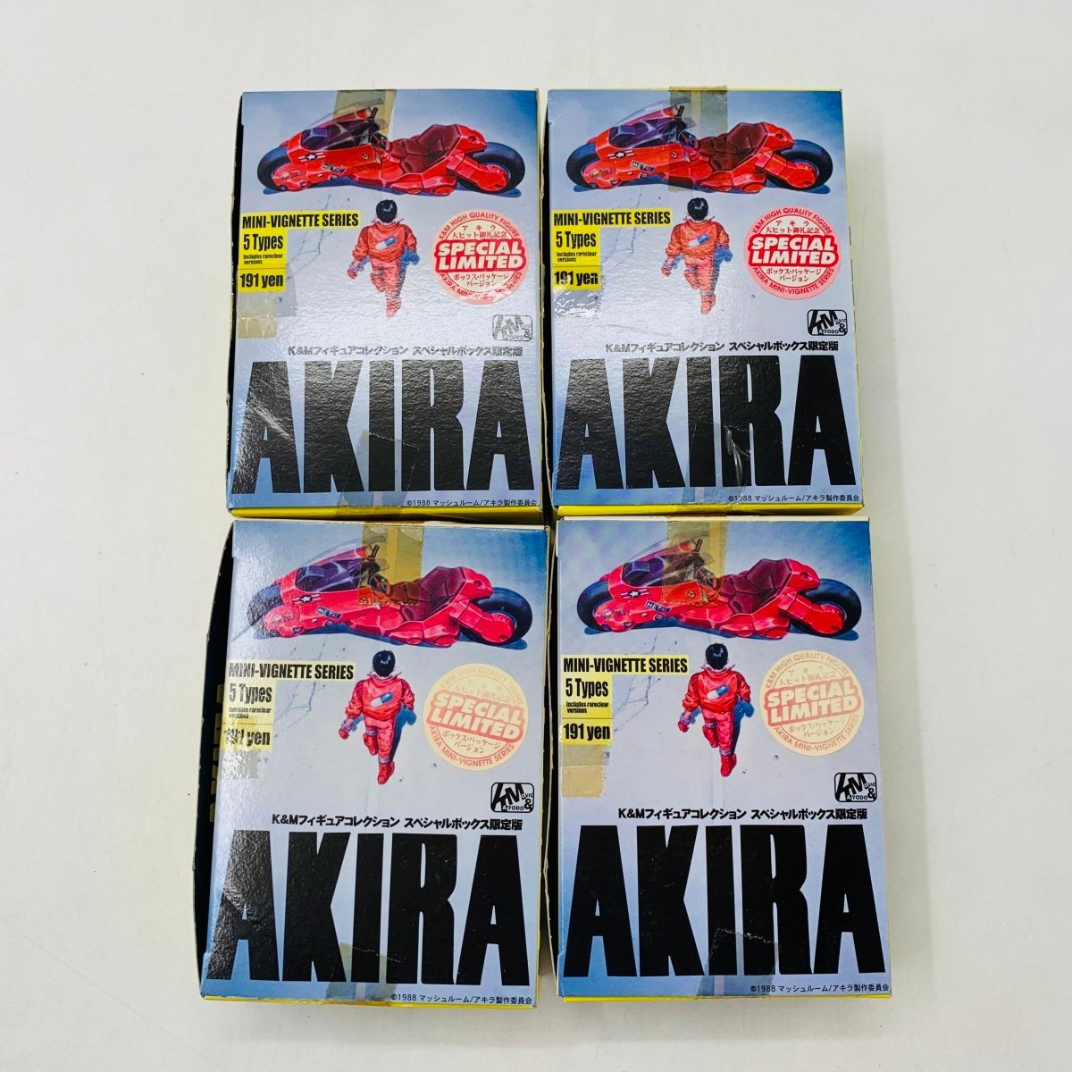 新古品 K＆Mフィギュアコレクション スペシャルボックス限定版 AKIRA 鉄男 融合 遭遇 ケイ ミヤコ 4種セット_画像5