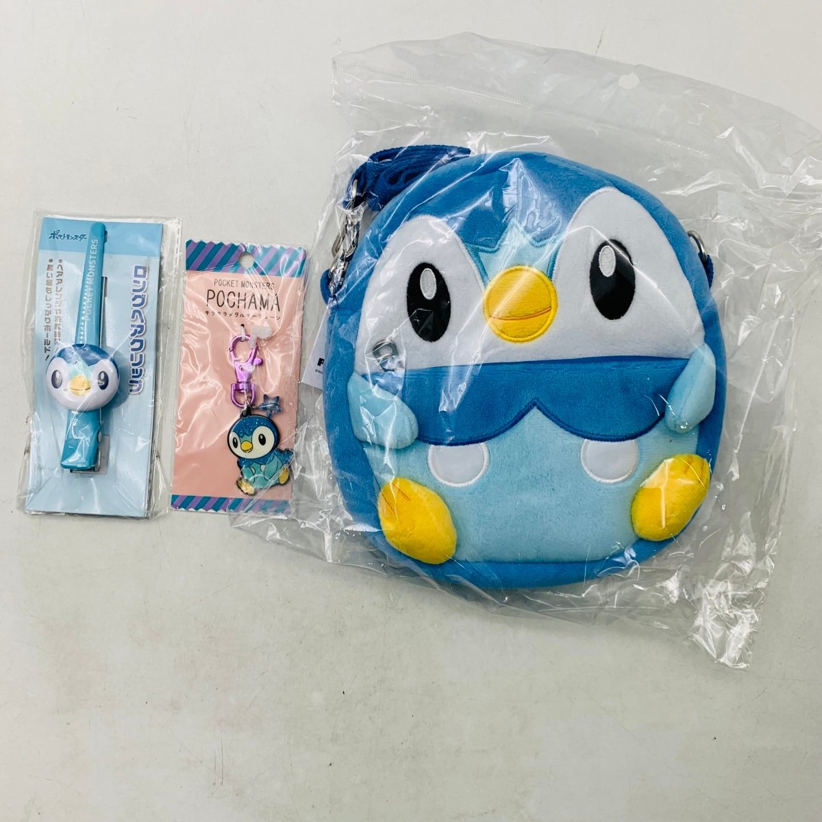 新品 ポケットモンスター ポケモン ポッチャマ ぬいぐるみポシェット ヘアクリップ キーホルダー まとめ セット_画像1