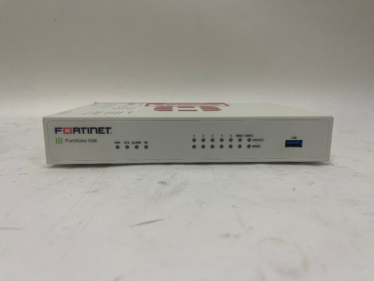 【中古】Fortinet Fortigate 52E　工場出荷初期化済み（2)　ライセンス・サポート 2023/10/25 ファームV6.2.15_画像2