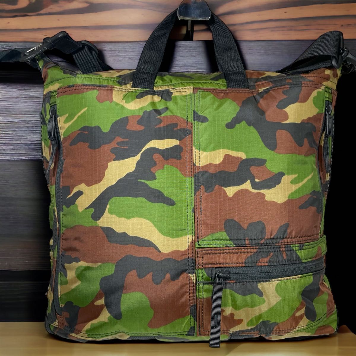 【希少】PORTER B印 ヨシダ(GS)別注カモフラ ヘルメットバッグ 2wayバッグ ポーター