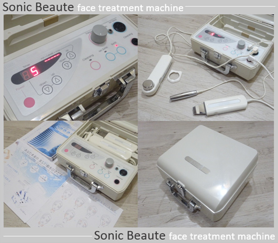 ★プロ業務用 超音波マッサージ 美肌スキン スクライバー毛穴洗浄 イオン導入 美顔器 Sonic Beaute エステ美容 コスメ/収納ケース型★_画像1