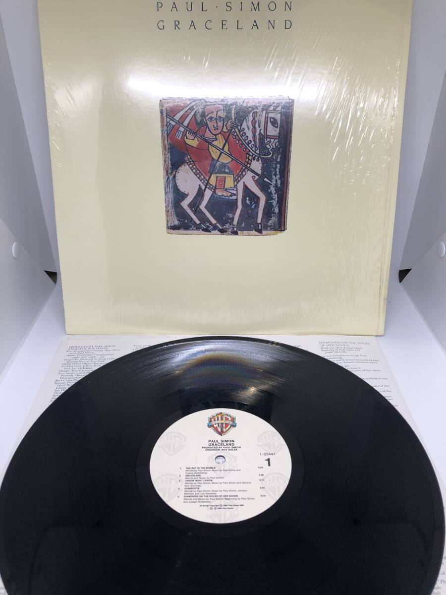 中古 US盤 レコード Paul Simon Graceland ポール・サイモン グレイスランド Warner Bros. 9 25447-1 シュリンク・ラップ付き_画像1