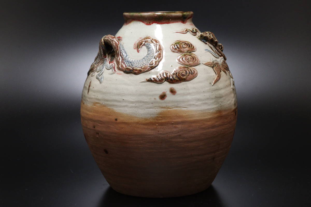 琉球美術 琉球焼雲龍瑞 花瓶 高さ21.5cm 東H6-0326②タカト Yahoo!オークション - M 首里焼 雲龍細工 花瓶 壷 沖縄 琉球 高