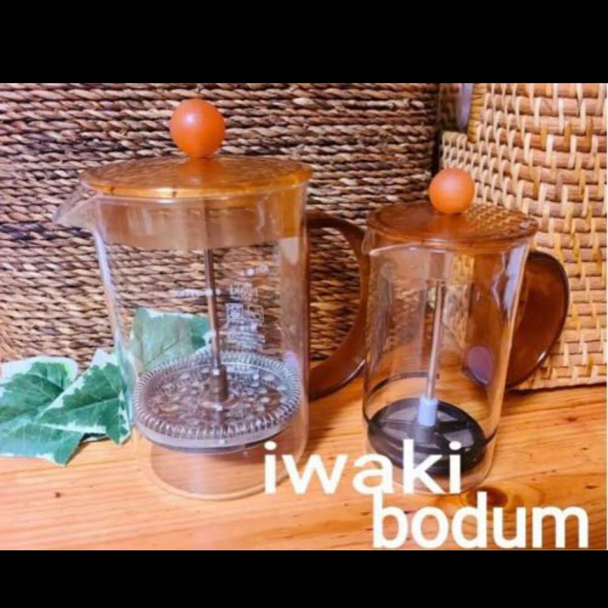 フォローで100円引き！ iwaki by BODUM ボダム コーヒープレス、ミルクホイッパー bodum イワキ