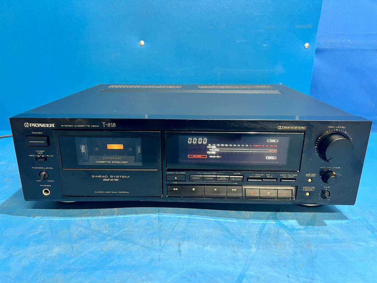 独特の上品 PIONEER T-818 ステレオカセットデッキ 一般