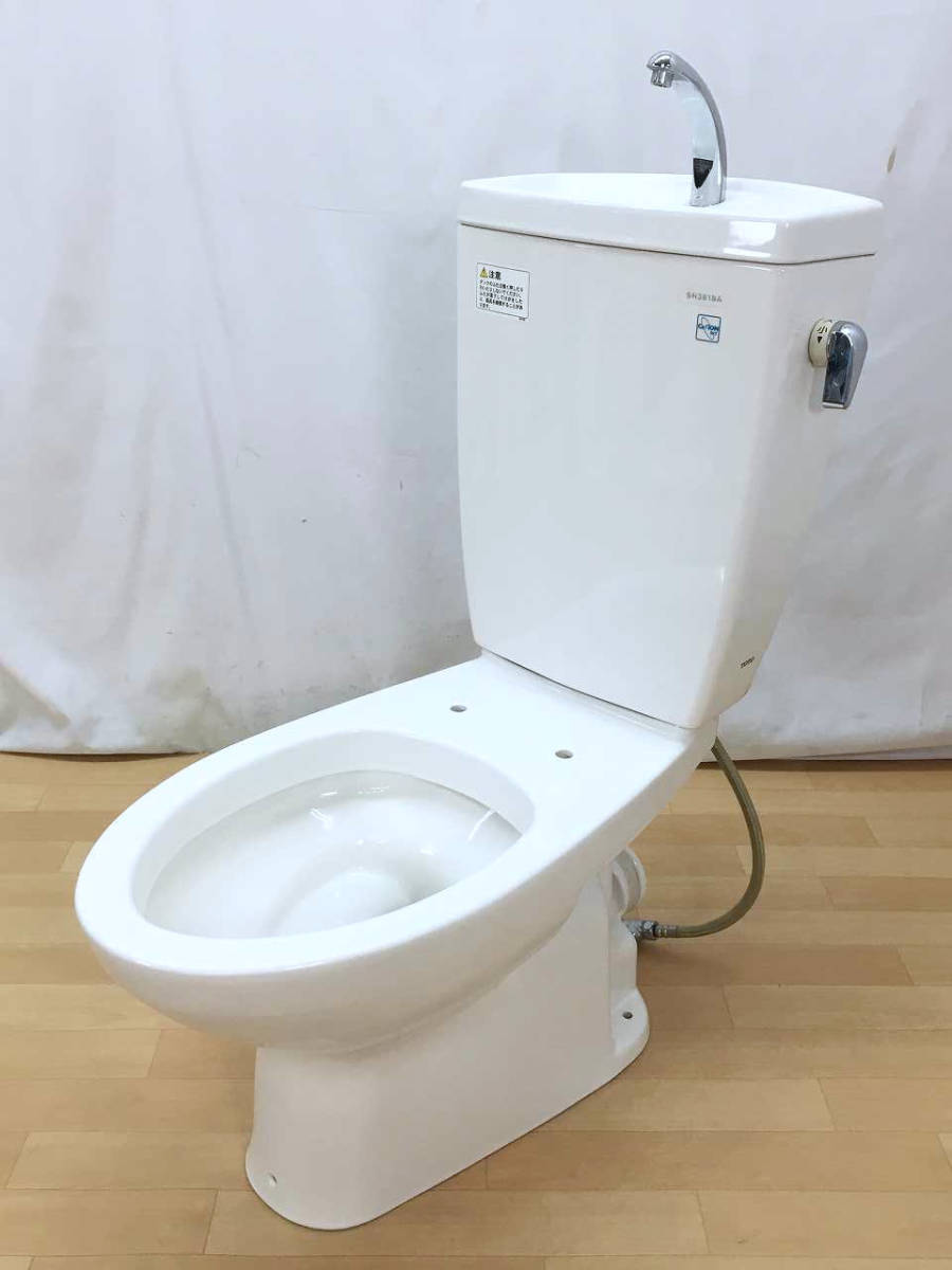 【美品】TOTO トイレ 洋式便器 (壁排水) 「CS380BP」 タンク「SH381BA」 一式セット #N11(ペールホワイト) 大阪市内 直接引き取り可 22_画像1