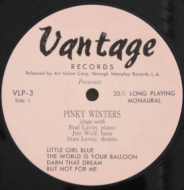 Pinky Winters / Pinky 10inc Mono ボーカル 日本盤 帯付き _画像3