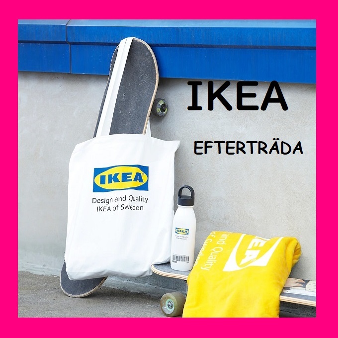 【新品・即日発送】IKEA イケア トートバッグ エフテルトレーダ バッグ ホワイト 内ポケット付き キャンパスバッグ 丈夫　_画像1