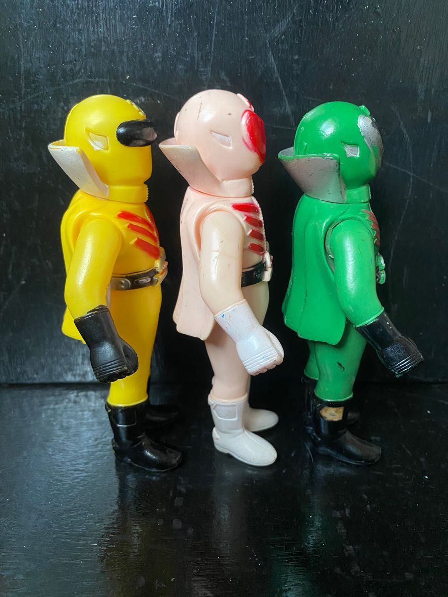 秘密戦隊ゴレンジャー ソフビ ポピー製 当時物 5体フルコンプ 秘密戦隊ゴレンジャー ソフビ ポピー製 当時物 5体フルコンプ