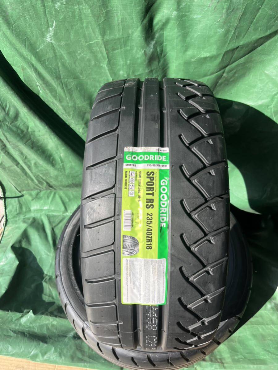 【2本】235/40R18 GOODRIDE SPORTS RS 235 40 R18 グッドライド スポーツRS 新品 ドリフト タイムアタックの画像1