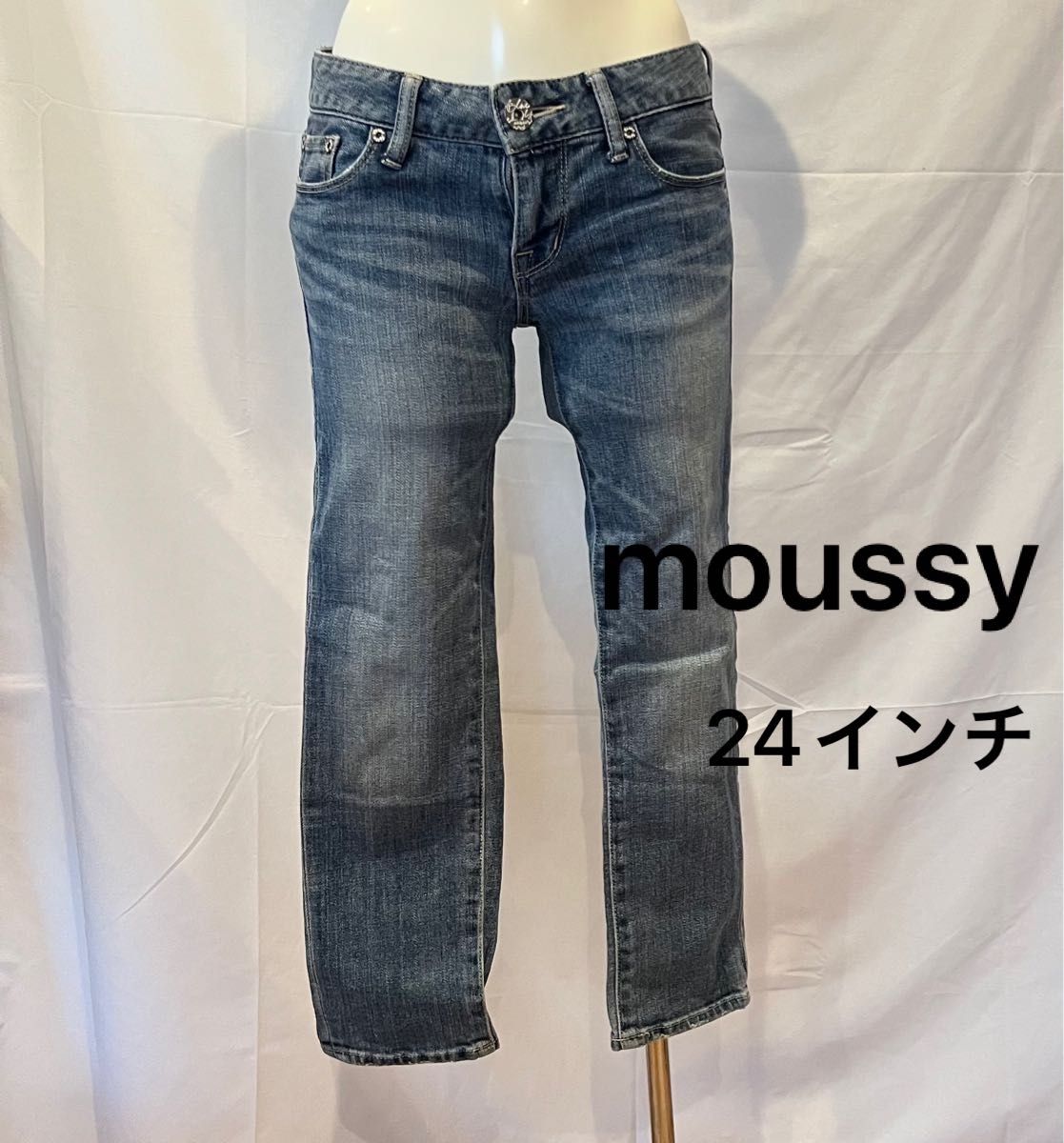 BLACK By moussy マウジー デニム 7部丈 24インチ