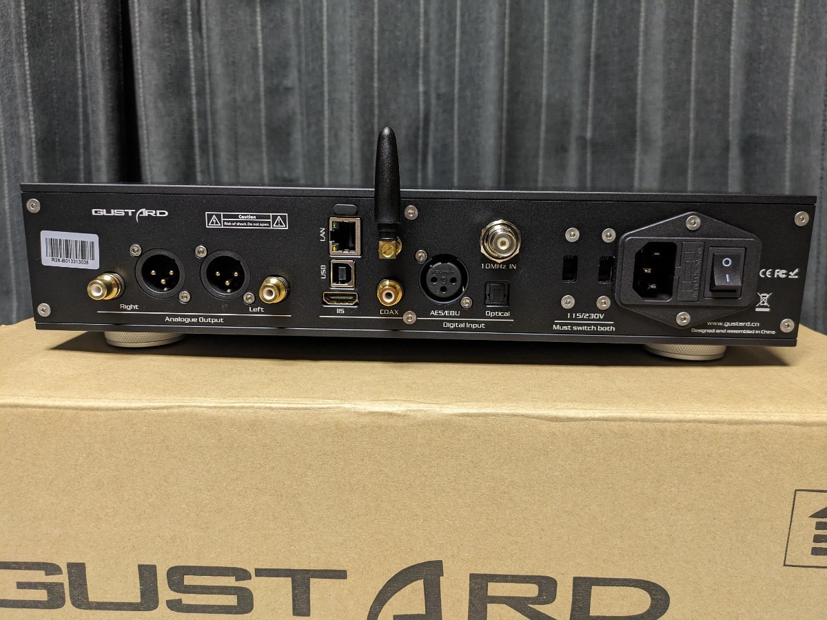 GUSTERD R26 R2RディスクリートDAC ブラック_背面