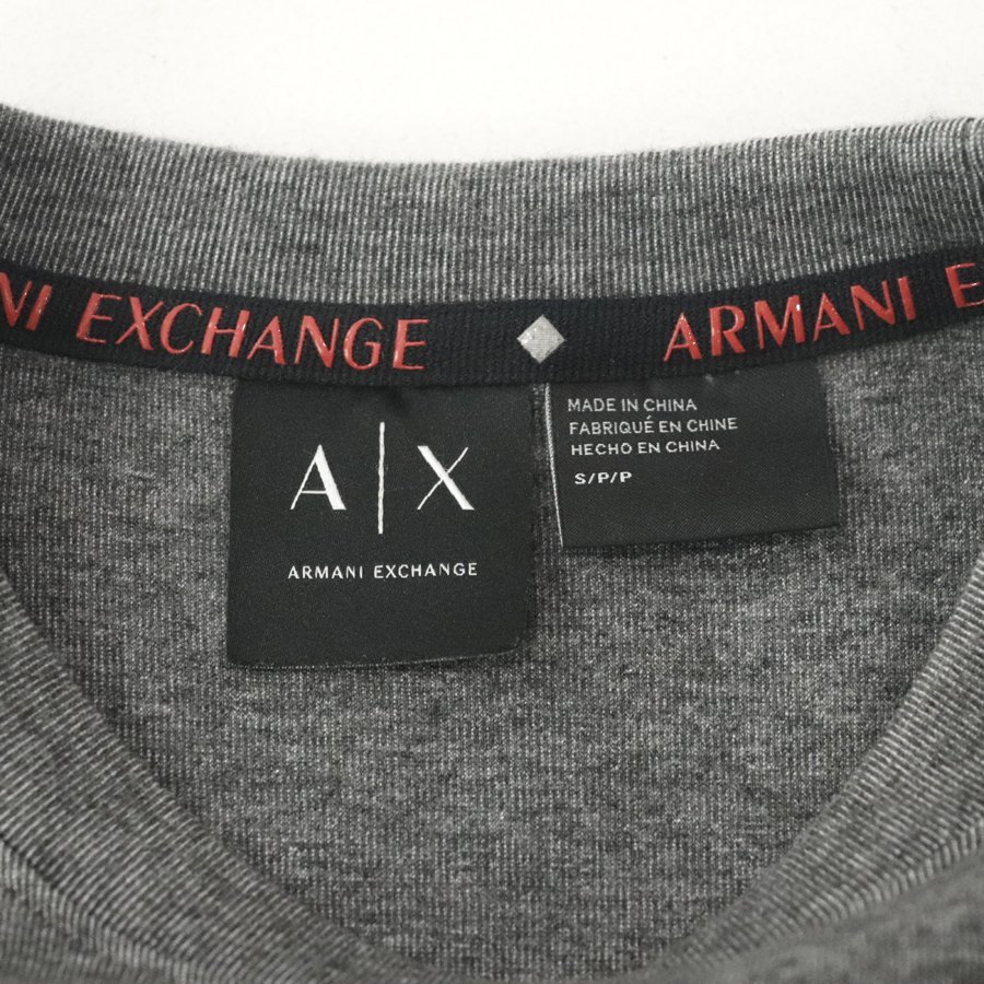 相場価格￥25,920- 極美品 ジョルジオ・アルマーニ A/X ARMANI EXCHANGE 6YZM92 メッシュ切替 ロゴプリント スウェットシャツ S トレーナー_画像5