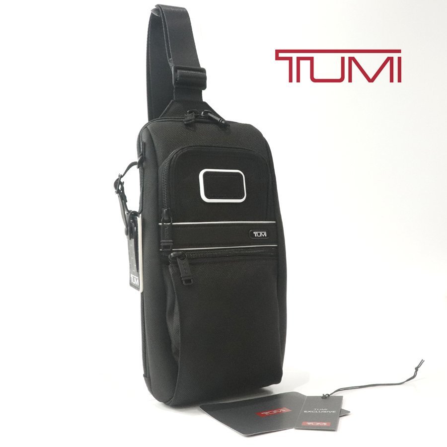 相場価格￥39,600- 極美品 TUMI トゥミ 22303911DWOE バリスティックナイロン ボディバッグ 黒 ブラック ワンショルダー メンズ_画像1