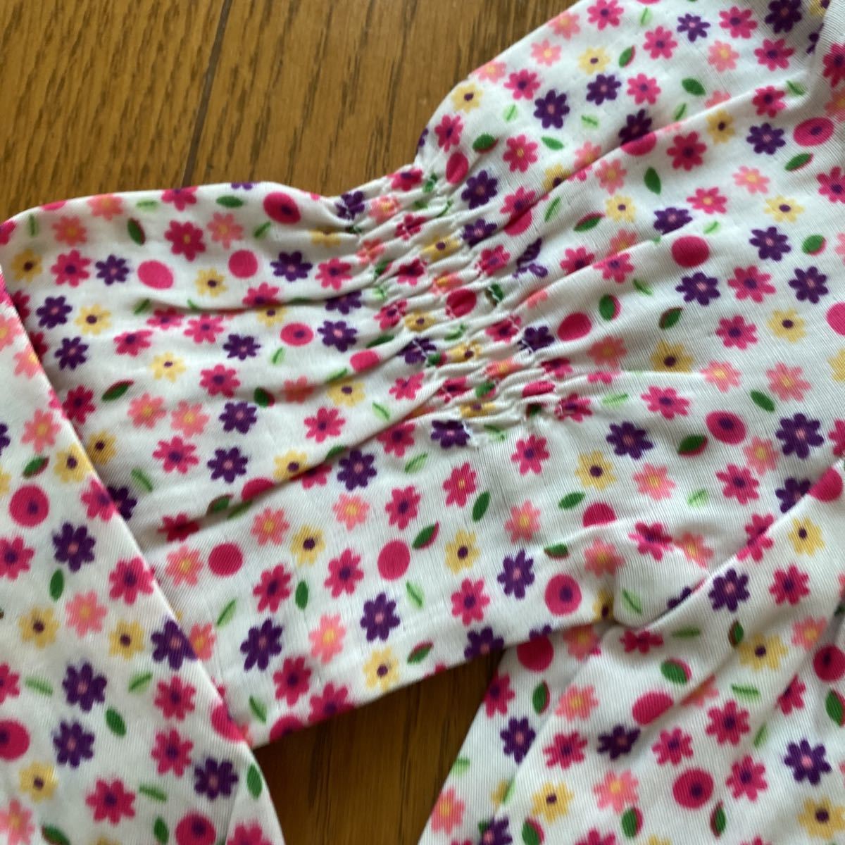  быстрое решение новый товар Miki House длинный рукав блуза 100 цветочный принт 