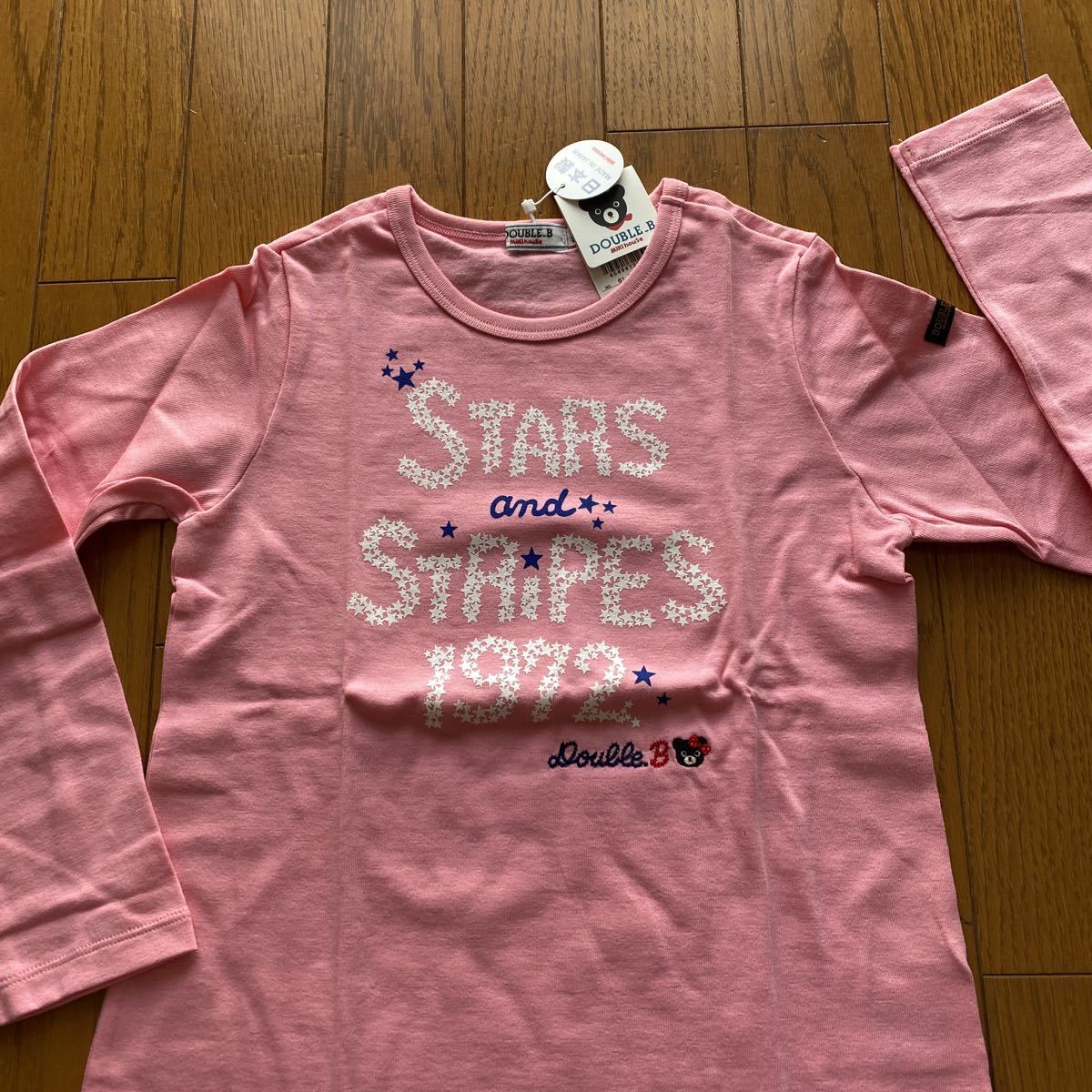 中古美品 ダブルB Tシャツ ピンク サイズ 130 ビー君 - トップス(Tシャツ