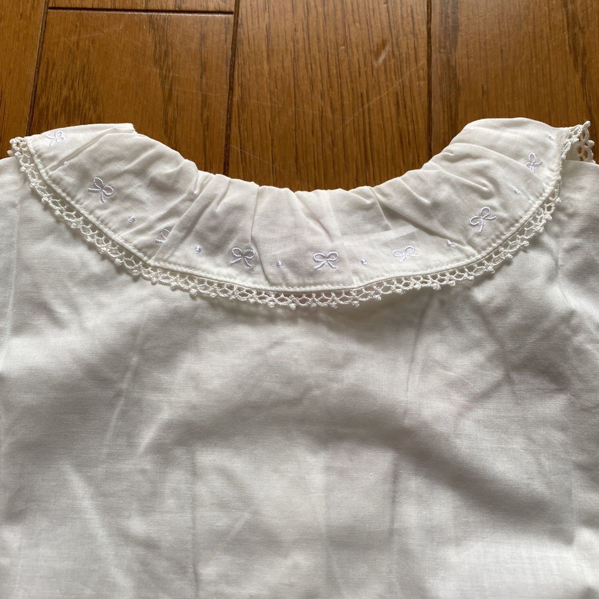 SALE быстрое решение новый товар Miki House длинный рукав блуза 130 белый входить . тип белый блуза 