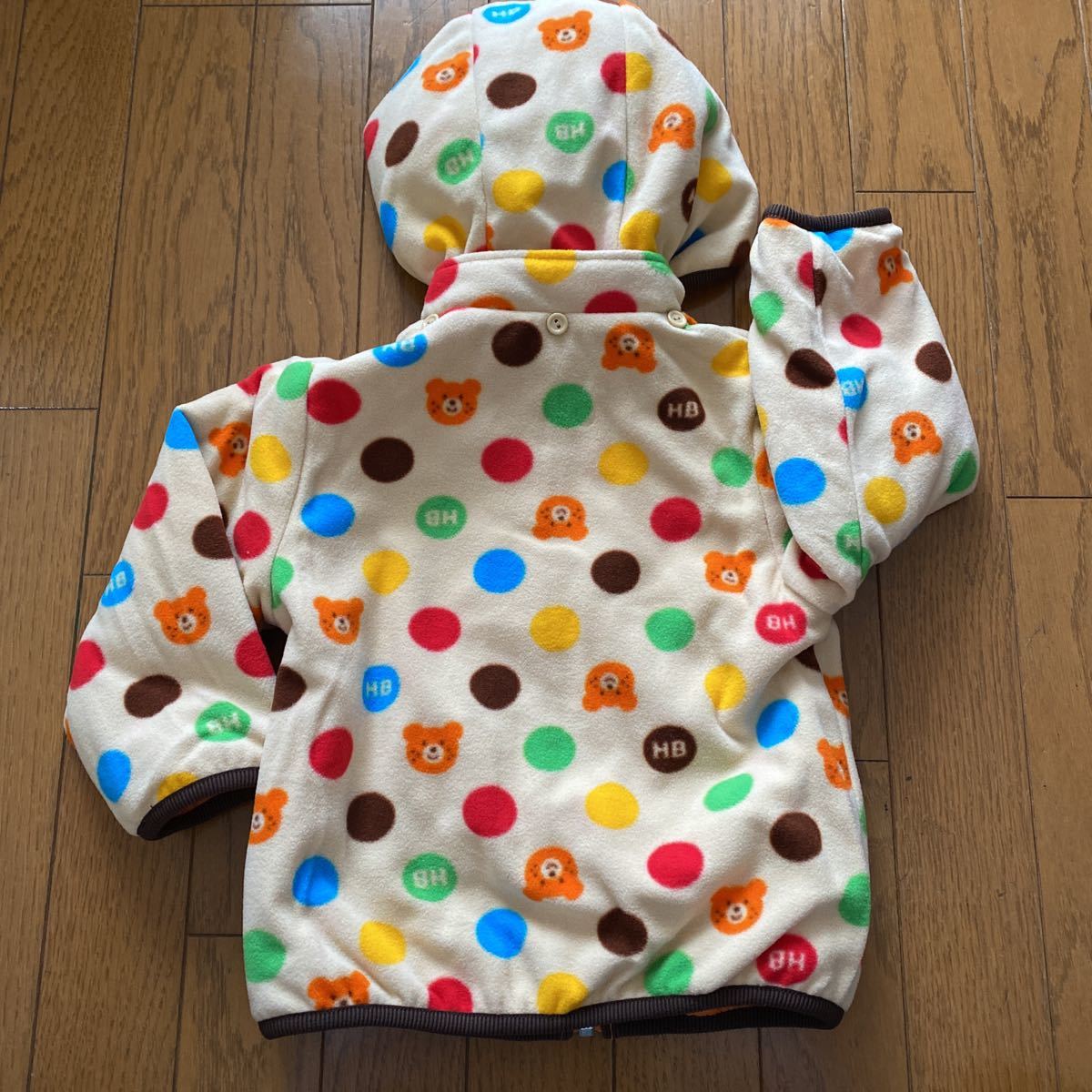 即期間限定SALE 決 新品 ミキハウス リバーシブル中綿入りジャケット