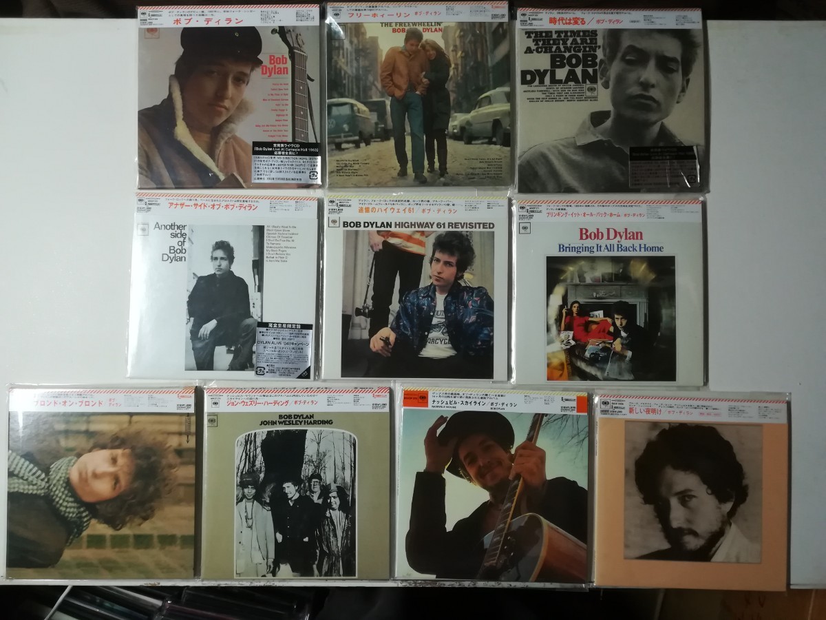 美品【帯付紙ジャケCD×10】Bob Dylan 初期10枚まとめて ボブ・ディラン