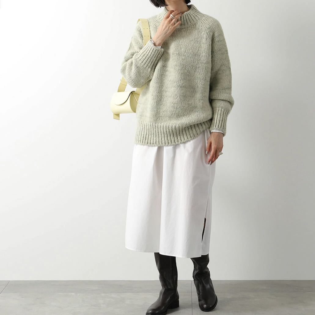 新品 Maison Margiela メゾン マルジェラ Botanical Knit ボタニカル ダイ セーター ニット アルパカ 長袖 ハイネック S