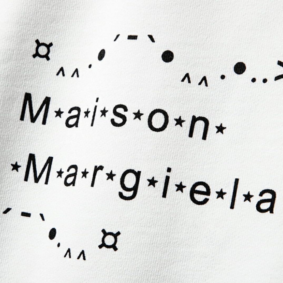 新品MAISON MARGIELA メゾンマルジェラ トレーナー フォントジェネレーター スウェットシャツ オーバーサイズ 4ステッチ ロゴ ホワイト XS