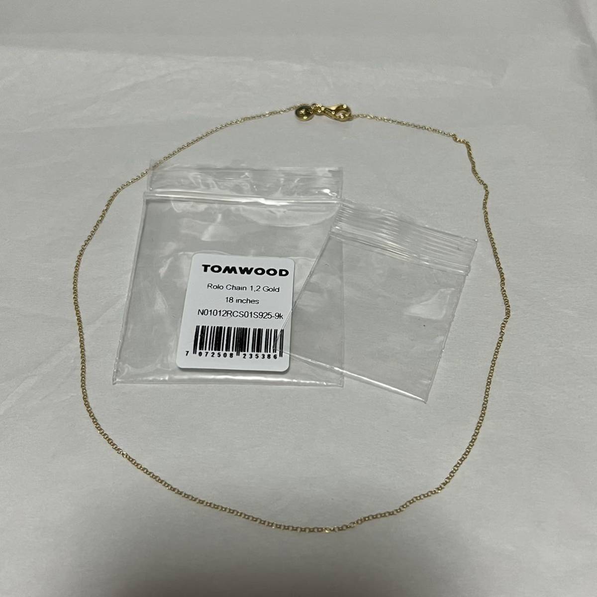 新品 TOMWOOD トムウッドRolo Chain ロロチェーンネックレスGOLD