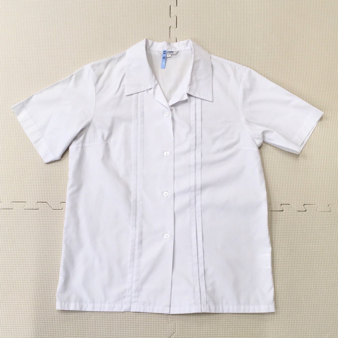 A84/(中古)栃木県 石橋高校 女子制服3点 /M/L/W66/夏ベスト/半袖ブラウス/夏スカート/紺/GREEN MATE/夏服/夏用/学生服/卒業生品_画像4