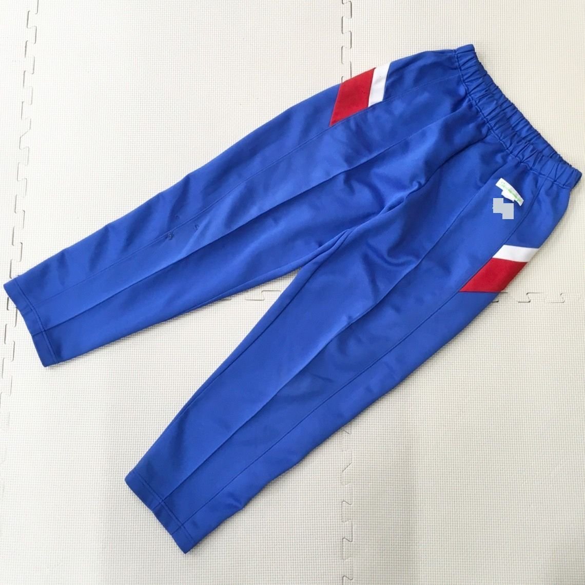 A156/T223( used ) Tochigi prefecture .. salt . city . day new junior high school gym uniform 2 point /S/M/L/ long sleeve / long trousers /scrmmage/ blue series / jersey / gym uniform / man .. industry raw goods 