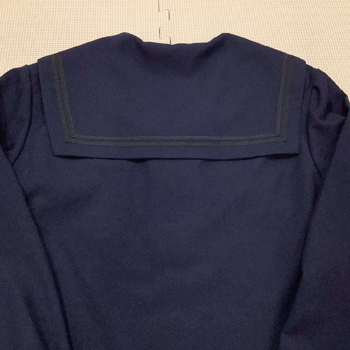 I56/Y(中古) 福島県 本宮第二中学校 女子学生服2点 /旧制服/170A/W71/セーラー/スカート/KANKO/黒2本/冬服/高校/女子学生/制服/学生服_画像5