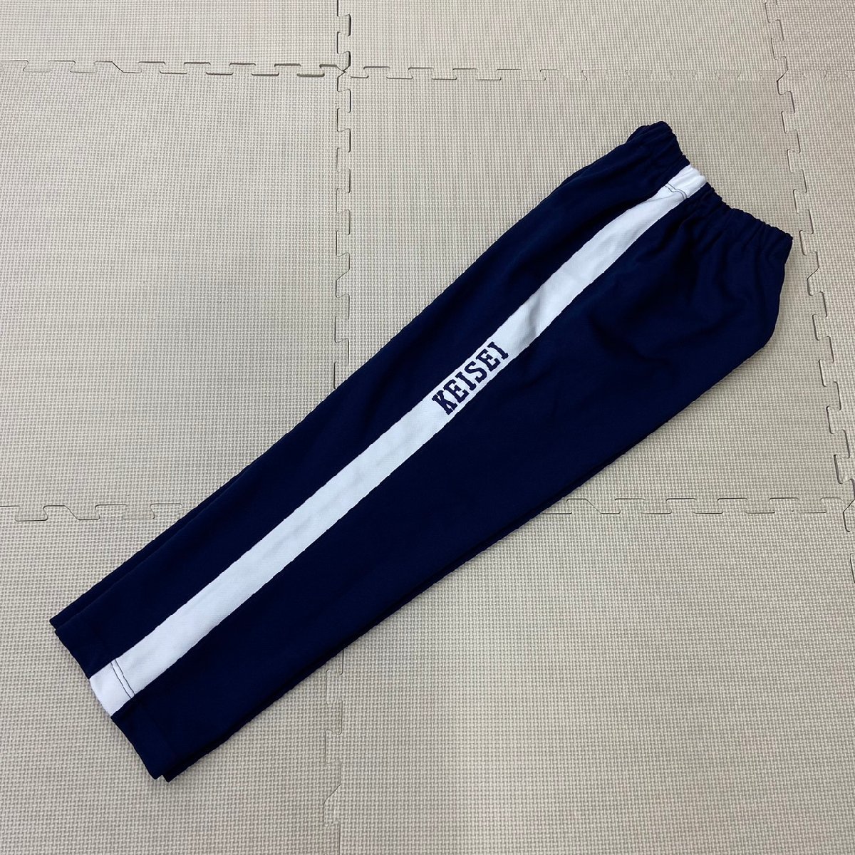 Y69/A ( б/у ) префектура Аичи Aichi .. средняя школа спортивная форма 1 пункт / указание товар /. название ввод /M размер / длинные брюки / длинные брюки / темно-синий × белый / зимний /Meitetsu/ спортивная форма 