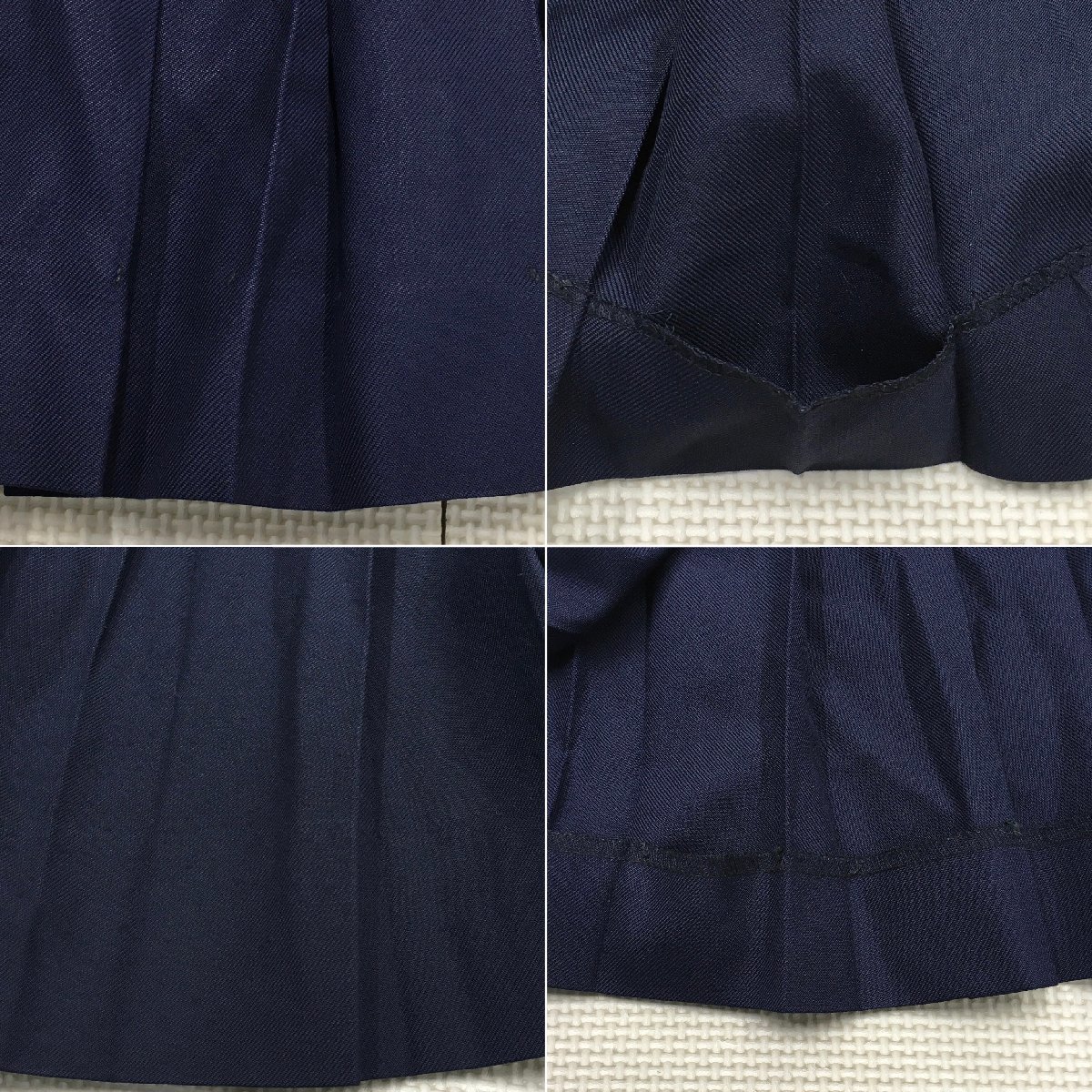 A134/( used / box ) woman uniform winter skirt 7 point / navy blue color /W62/W63/W66/W67/W68/ junior high school / high school / uniform / school uniform / winter / winter clothes / woman student / set sale 