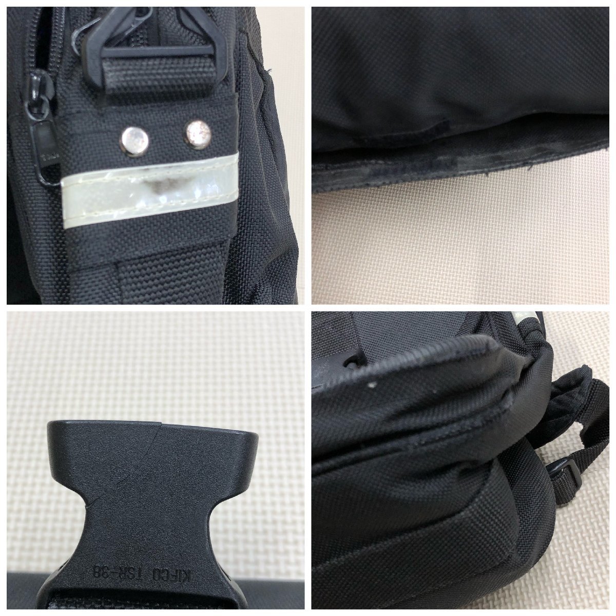 M136/T( used ) Tochigi prefecture asahi junior high school school bag 1 point / going to school bag / rucksack / handbag / black / student / junior high school student /. industry raw goods 