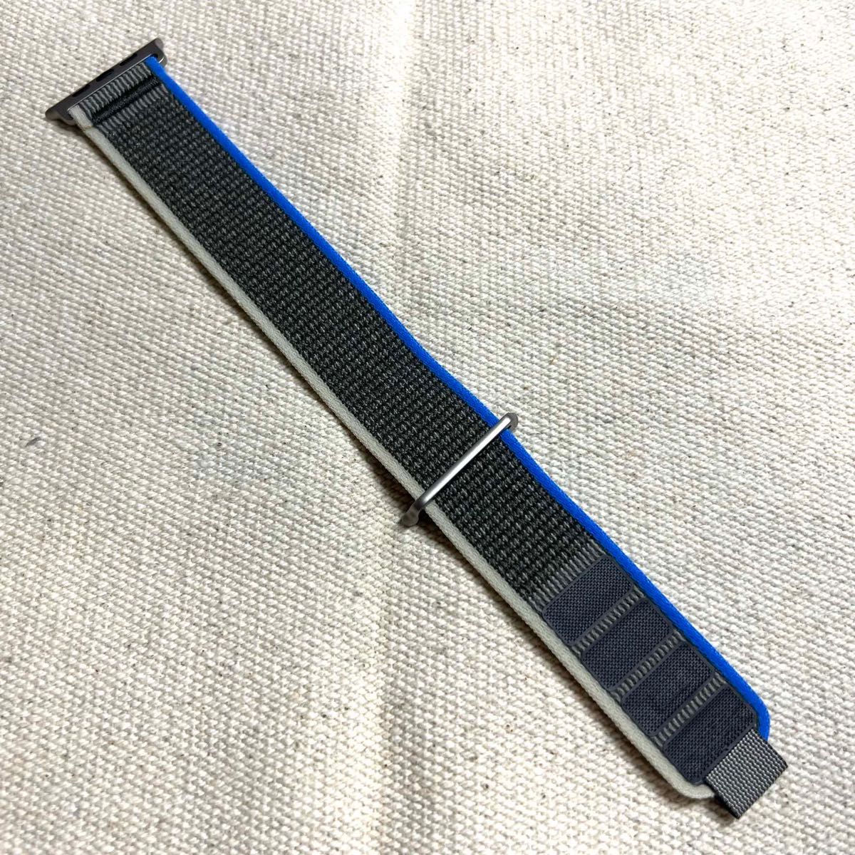 ほぼ未使用 アップル純正品 Apple Watch ブルー/グレイ トレイル