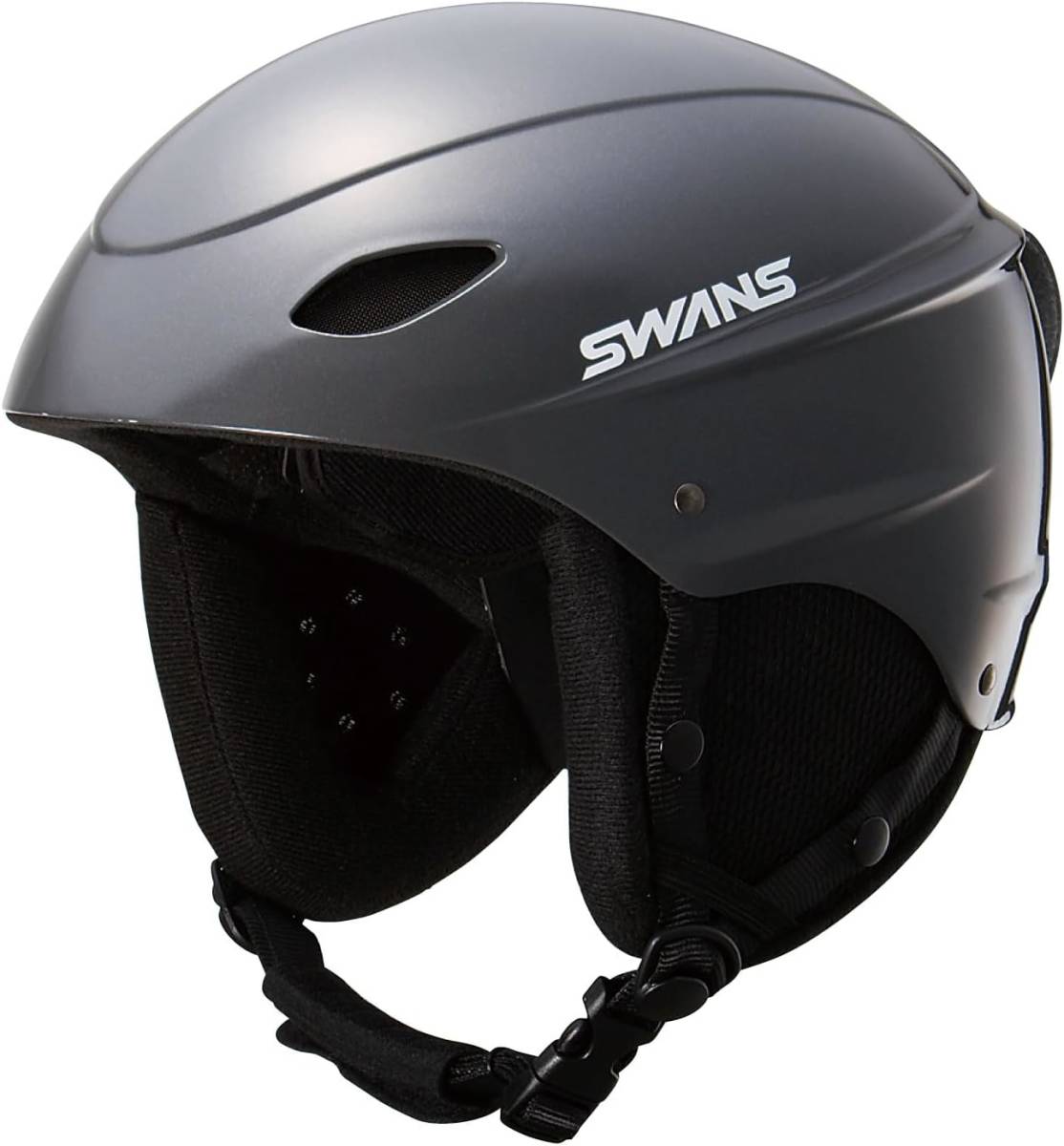 新品 未使用/SWANS(スワンズ) スキーヘルメット H-45R GMT ガンメタ Sサイズ（エントリーモデル）