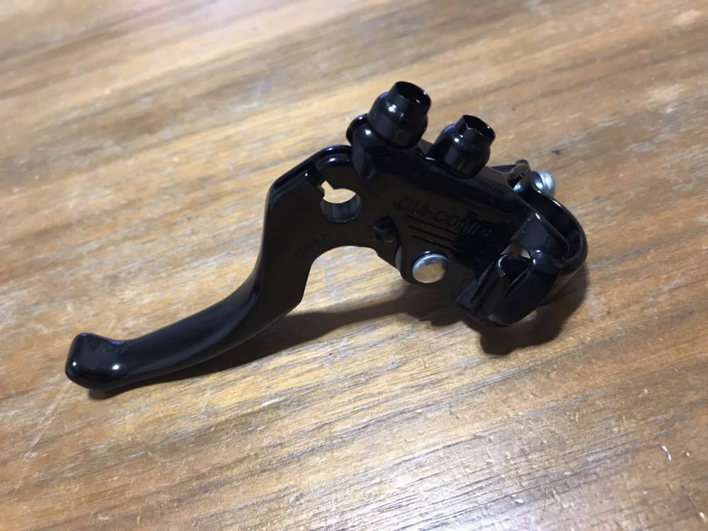 二本引きブレーキレバーブラック 左用 DIA-COMPE加工品 ピストバイクNJS fixed固定ギア_画像1