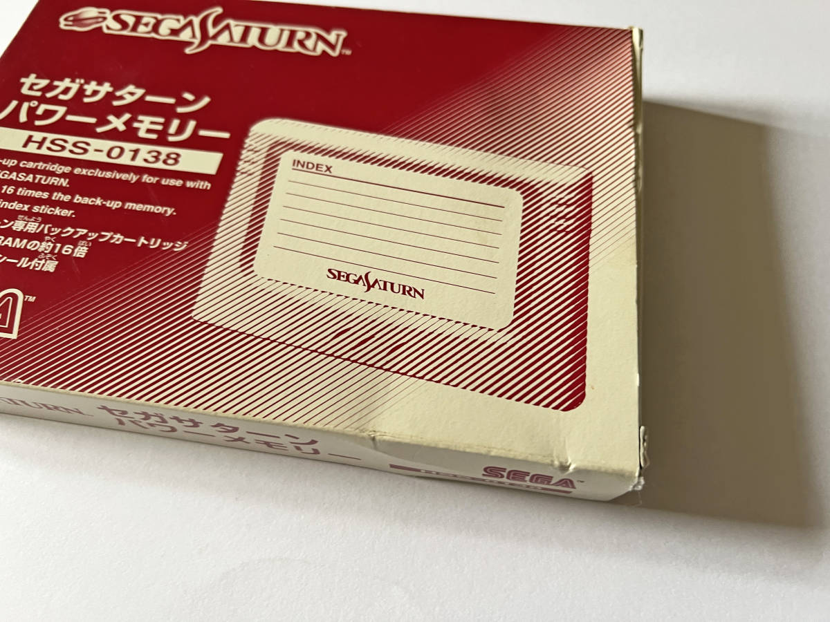  Sega Saturn    сила   память ...  коробка ... наклейка  есть 　Sega Saturn SS Power Memory White