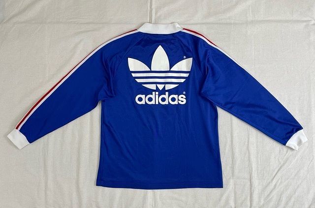 80\'s сделано в Японии Descente Vintage Adidas adidas игра рубашка форма футбол голубой Toriko размер L-O [ta-0874]