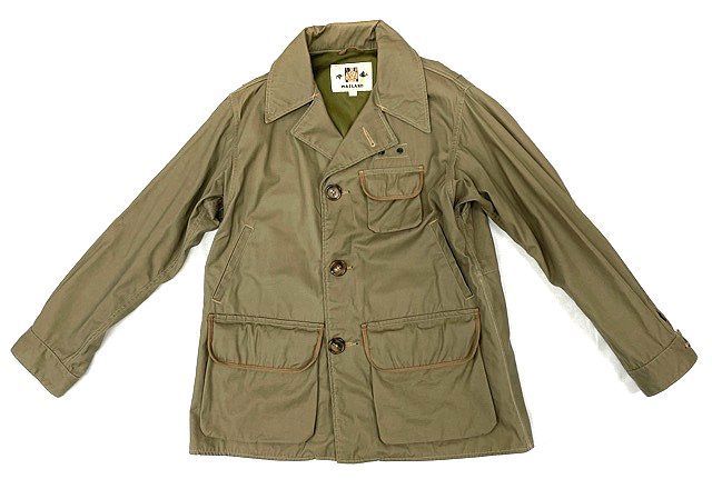 コリンボ COLIMBO 実名復刻 MASLAND COUNTRY COAT 4122 ハンティングジャケット オリーブカーキ サイズL(40) [tal-0180]_画像1