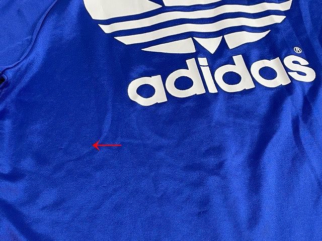 80\'s сделано в Японии Descente Vintage Adidas adidas игра рубашка форма футбол голубой Toriko размер L-O [ta-0874]